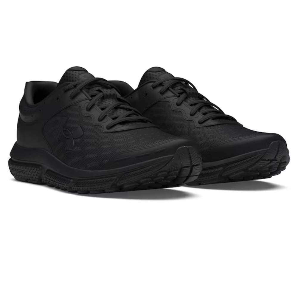 Under Armour Charged Assert 10 black Training Shoes sneakers runners NEW size 9